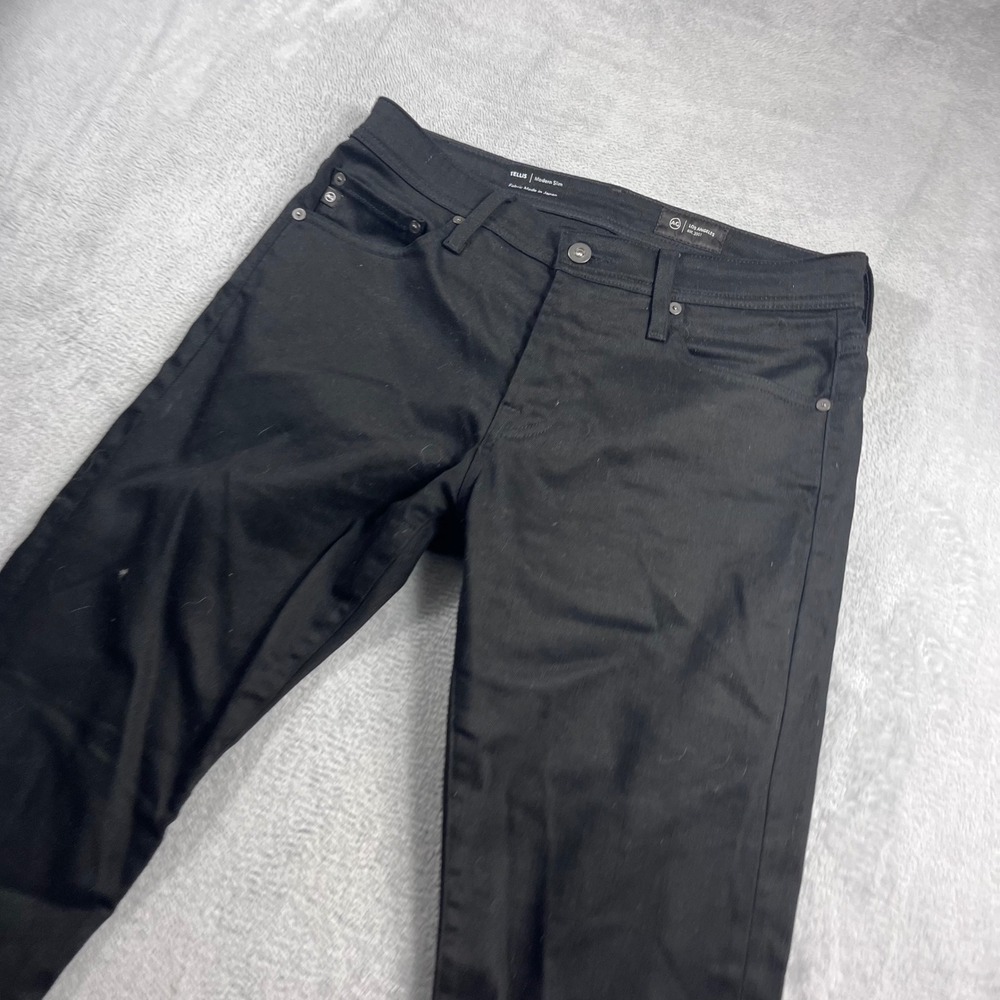 AG Adriano Goldschmied Tellis Modern Slim Black Jeans 30x30 1783DBBFPATM - Picture 2 of 12